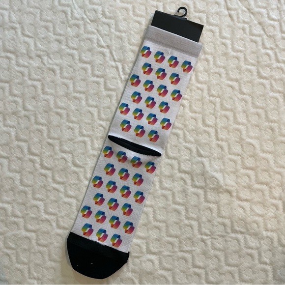 NWT Microsoft CoPilot Logo Socks By Strideline One Size Fits Most - Picture 3 of 4
